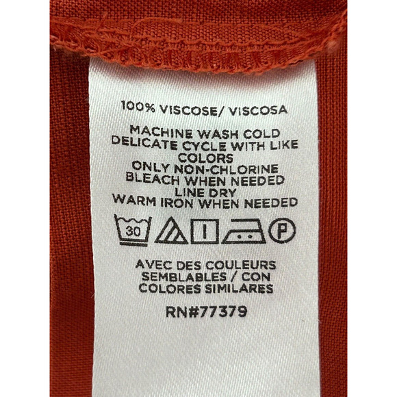 Ann Taylor Dress Womens Size 10 Cranberry Sleeveless Faux Wrap Casual Midi - Picture 9 of 14